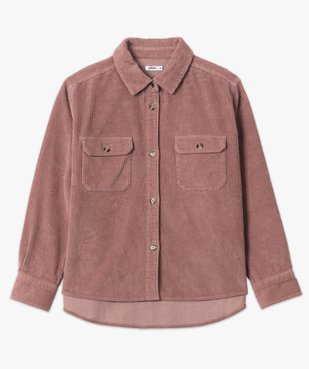 Chemise femme en velours côtelé vue4 - GEMO(FEMME PAP) - GEMO