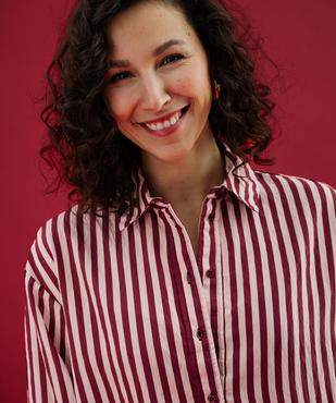 Chemise fluide à rayures coupe ample femme vue3 - GEMO 4G FEMME - GEMO