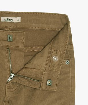 Pantalon garçon uni coupe Slim extensible  vue3 - GEMO 4G GARCON - GEMO
