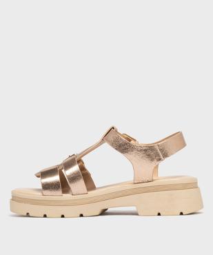 Sandales à brides sur semelle crantée femme - 5 Miles vue3 - 5 MILES - GEMO