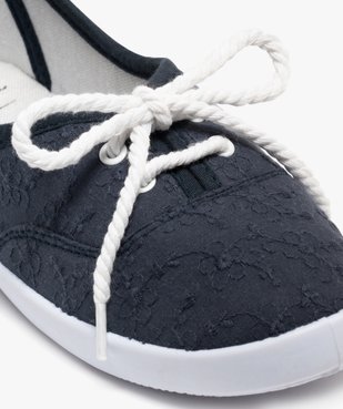 Ballerines en toile avec lacets cordelette femme - Valentina Baldano vue13 - VALENTINA BALDA - GEMO