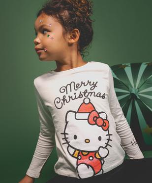 Tee-shirt manches longues spécial Noël fille - Hello Kitty vue4 - HELLO KITTY - GEMO