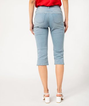 Pantacourt femme en jean coupe Slim vue9 - GEMO(FEMME PAP) - GEMO