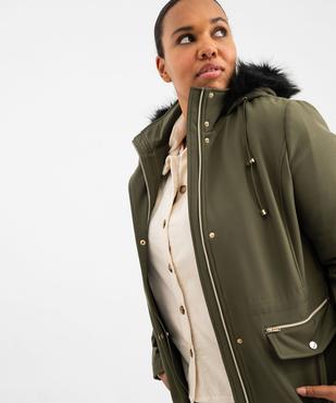 Manteau à capuche fantaisie femme grande taille vue7 - GEMO (G TAILLE) - GEMO