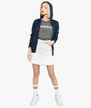 Tee-shirt femme à manches courtes et imprimé - Adidas vue5 - ADIDAS - GEMO