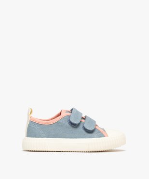 Baskets basses en toile denim et à scratch fille vue1 - LOVELY WINGS GEMO FOR GOOD - GEMO