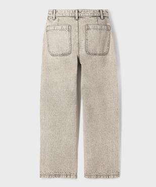Jean Baggy coloris délavé garçon vue3 - GEMO (JUNIOR) - GEMO