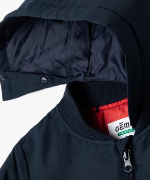 Blouson bomber à capuche garçon vue11 - GEMO 4G GARCON - GEMO