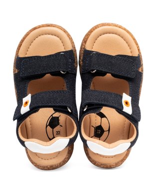 Sandales bébé garçon unies à scratch style sportswear vue2 - GEMO(BEBE DEBT) - GEMO