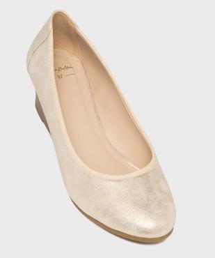 Ballerines irisées à talon compensé femme - Valentina Baldano vue5 - VALENTINA BALDA - GEMO