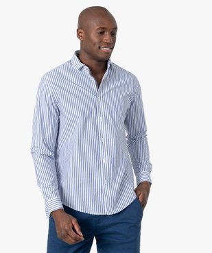 Chemise homme à rayures – Coupe Regular vue1 - GEMO (HOMME) - GEMO