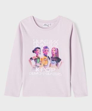 Tee-shirt manches longues imprimé fille - Kpop Demon Hunter vue1 - KPOP DEMON HUNTERS - GEMO