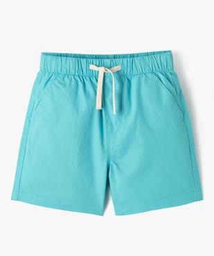 Bermuda en coton léger à taille élastique garçon vue1 - GEMO (ENFANT) - GEMO