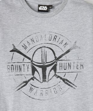 Tee-shirt garçon à manches courtes avec motif XXL – Star Wars vue3 - THE MANDALORIAN - GEMO