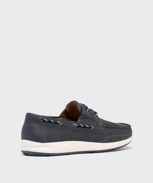 Chaussures bateau à lacets et semelle intérieure cuir vue4 - URBAN STEPS - GEMO