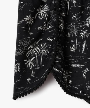 Short fille en viscose légère et taille élastiquée vue2 - GEMO (JUNIOR) - GEMO