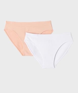 Culotte en maille côtelée fille (lot de 2) vue1 - GEMO 4G FILLE - GEMO