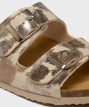 Sandales brillantes à semelle intérieure cuir anatomique femme vue6 - VALENTINA BALDA - GEMO