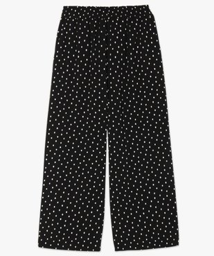 Pantacourt femme imprimé coupe ample avec taille élastiquée vue4 - GEMO(FEMME PAP) - GEMO