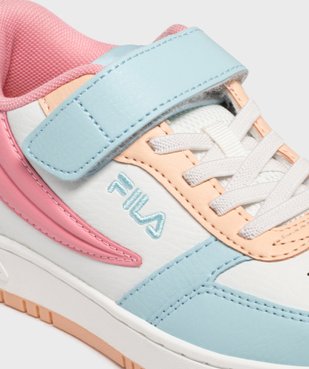 Baskets basses à scratch et lacets élastiques fille - Fila vue6 - FILA - GEMO