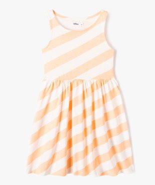 Robe fille sans manches à motifs vue1 - GEMO 4G FILLE - GEMO
