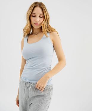 Débardeur à col rond femme vue2 - GEMO 4G FEMME - GEMO