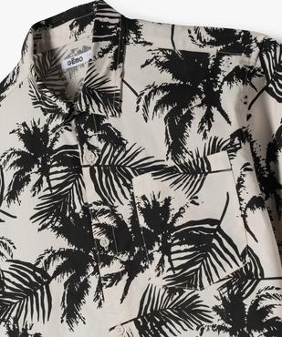 Chemise manches courtes à motifs palmiers garçon vue3 - GEMO (JUNIOR) - GEMO