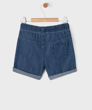 Bermuda en jean avec taille ajustable bébé garçon vue4 - GEMO(BEBE DEBT) - GEMO