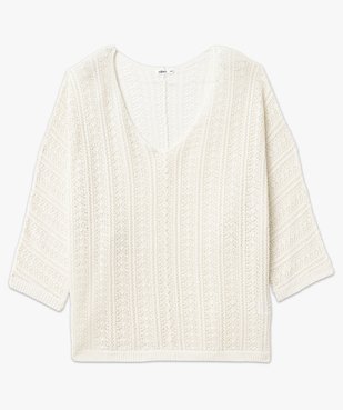 Pull ajouré en maille scintillante femme grande taille vue5 - GEMO (G TAILLE) - GEMO