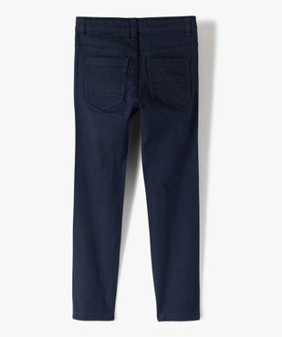 Pantalon garçon uni coupe Slim extensible vue4 - GEMO 4G GARCON - GEMO