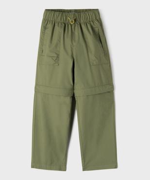 Pantalon transformable en short avec taille élastique garçon vue2 - GEMO 4G GARCON - GEMO