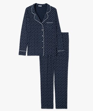 Pyjama femme deux pièces : chemise et pantalon vue4 - GEMO(HOMWR FEM) - GEMO