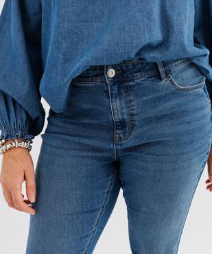 Jean straight taille normale en coton stretch femme grande taille vue2 - GEMO 4G GT - GEMO