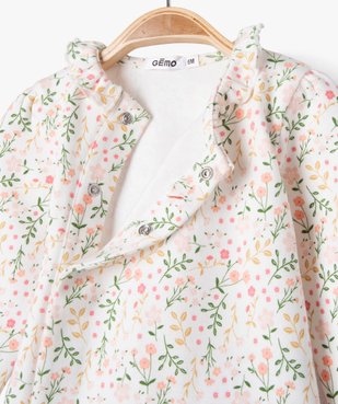 Ensemble 2 pièces en jersey tee-shirt manches longues + legging bébé vue2 - GEMO(BB COUCHE) - GEMO