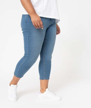 Pantacourt en jean femme grande taille en denim stretch vue1 - GEMO 4G GT - GEMO