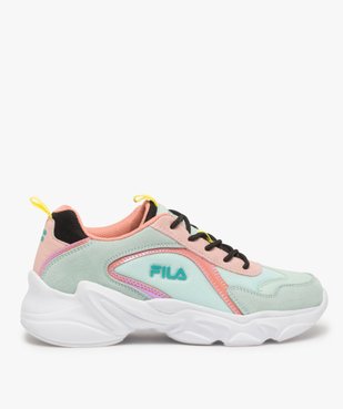 Baskets femme à semelle épaisse look dad shoes - FILA à reflets irisés vue1 - FILA - GEMO