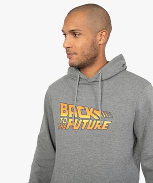 Sweat homme molletonné imprimé Retour vers le futur vue2 - BACK TO THE FUT - GEMO