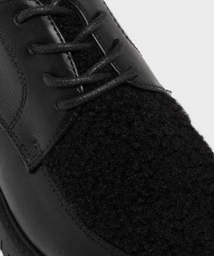 Derbies multimatière à semelle crantée femme vue7 - FOLLOW ME - GEMO