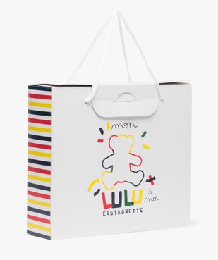 Boite cadeau bébé tricolore en papier recyclé - LuluCastagnette vue1 - LULU CASTAGNETT - GEMO