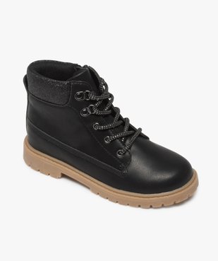 Boots fille avec col fantaisie et semelle crantée vue5 - GEMO (ENFANT) - GEMO