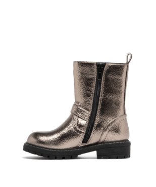 Boots fille fourrées effet métallisé avec boucle fantaisie et à zip vue4 - LOVELY WINGS - GEMO