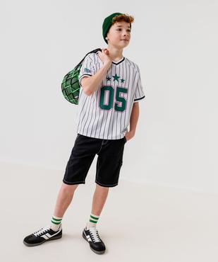 Bermuda skater avec taille ajustable garçon vue5 - GEMO (JUNIOR) - GEMO