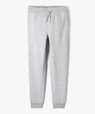 Pantalon de jogging avec intérieur molletonné garçon vue1 - GEMO (JUNIOR) - GEMO