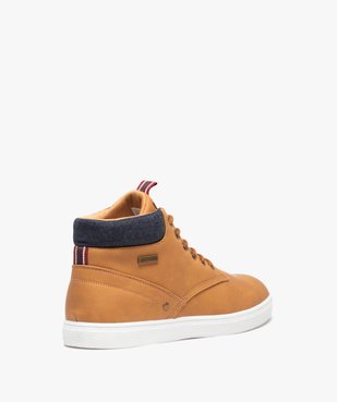 Boots garçon unies à lacets avec détail en denim - Redskins vue4 - REDSKINS - GEMO