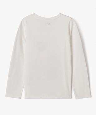 Tee-shirt manches longues de Noël en coton imprimé fille vue3 - GEMO 4G FILLE - GEMO