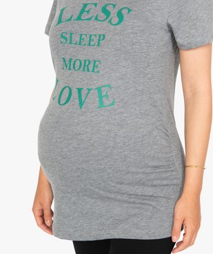 Tee-shirt de grossesse à manches courtes et imprimé fantaisie vue2 - GEMO (MATER) - GEMO
