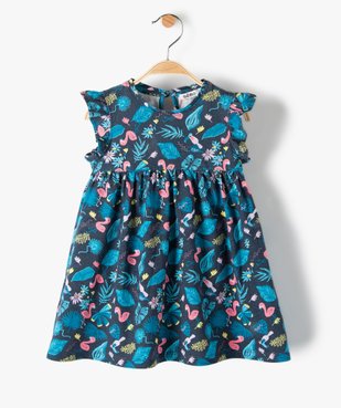 Robe bébé fille ample à motifs vue1 - GEMO(BEBE DEBT) - GEMO