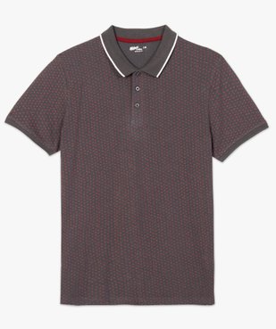 Polo homme à manches courtes et micro-motif vue4 - Nikesneakers C4G HOMME - Nikesneakers