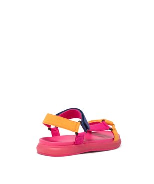 Sandales fille tricolores à scratch avec semelle épaisse - MOD8 vue4 - MOD8 - GEMO