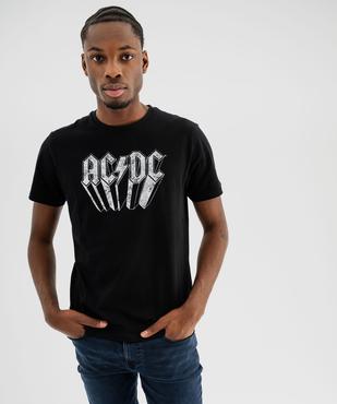 Tee-shirt manches courtes en coton imprimé homme - AC/DC vue2 - ACDC - GEMO